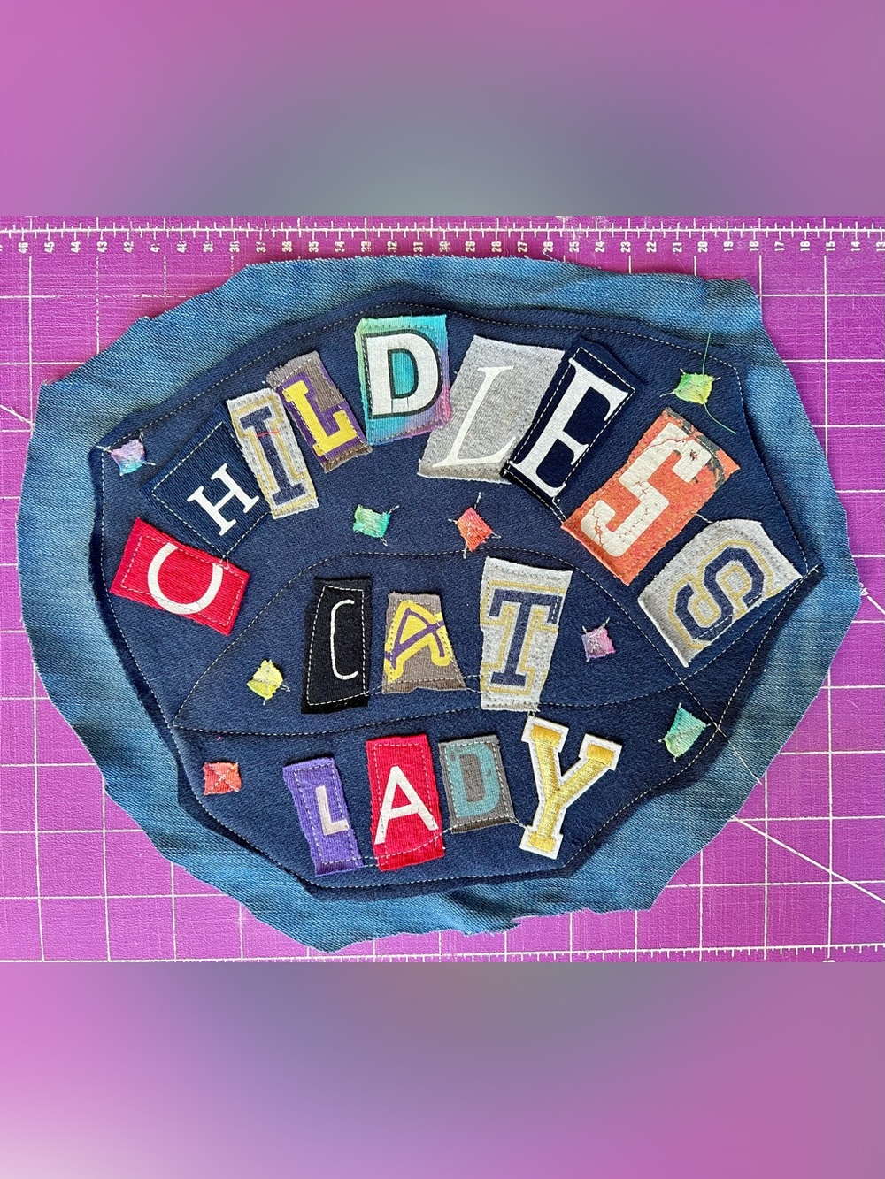 Ransom Note Patch - Childless Cat Lady